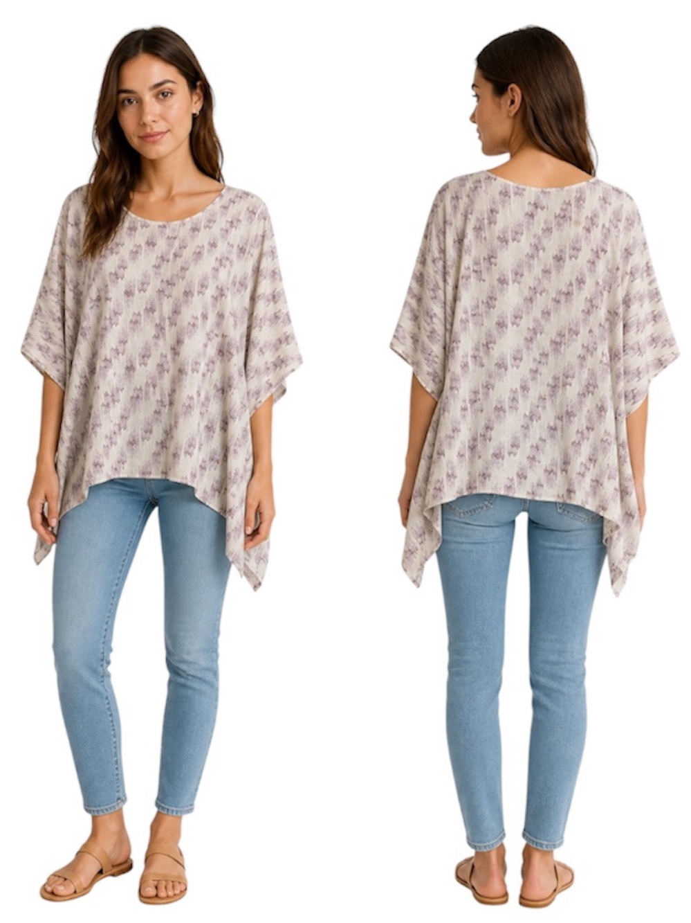MOLLY BRACKEN Oversized Boho Style Tunic Top